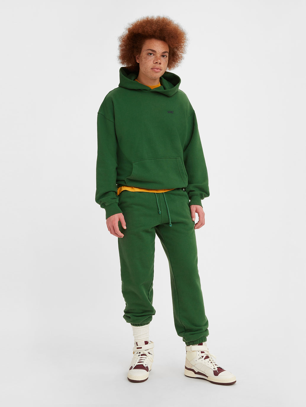 Men's Gold Tab Green Sweatpants - c11bf7df-2f69-4964-a0c5-5cbdec424f49 View