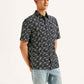 Men's Floral Relaxed Fit Shirt - Side View
