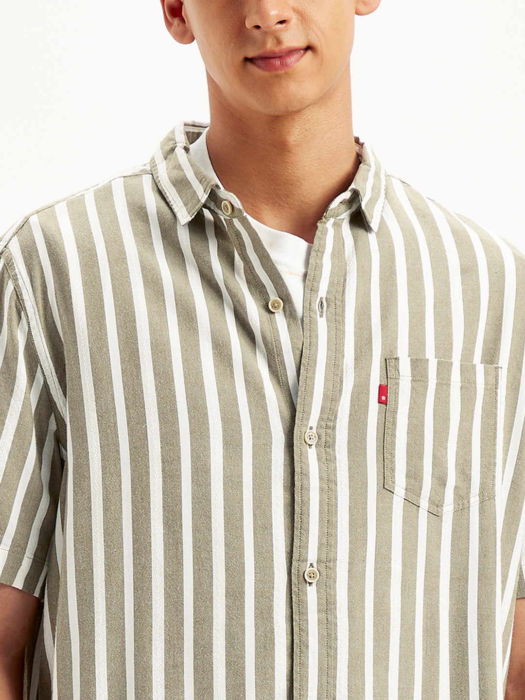 Men's Striped Regular Fit Shirt - 652d0ab9-3651-42fe-82d6-ea8a039d5c45 View