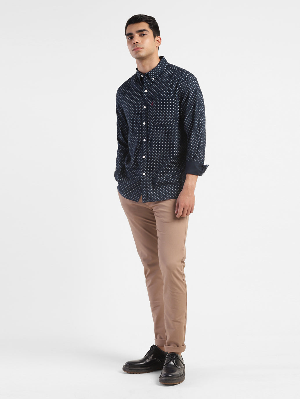 Men's Printed Slim Fit Shirt - StyleShot View