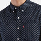 Men's Printed Slim Fit Shirt - FrontDetails View