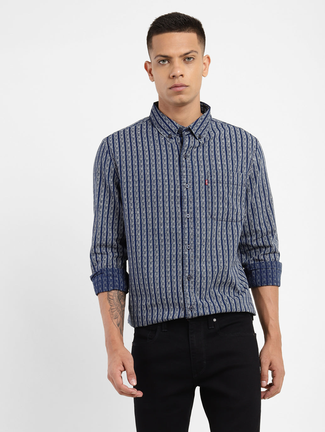 Men's All Over Printed Slim Fit Shirt - 2115fcbc-7088-4ee5-8e90-630ef5fe0905 View