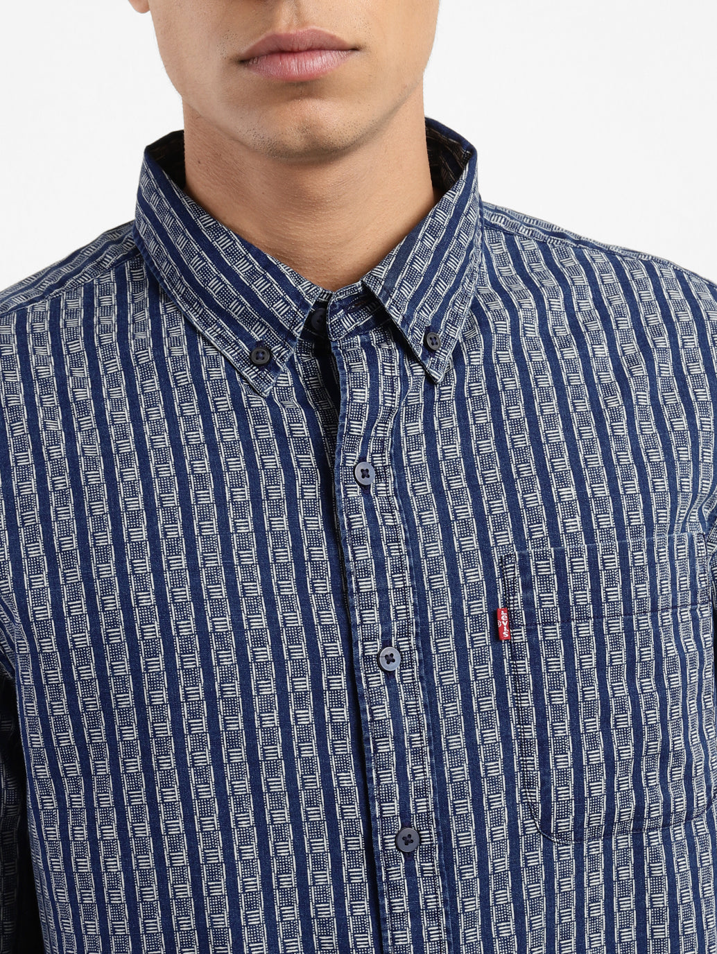 Men's All Over Printed Slim Fit Shirt - b46db60a-4613-44f5-ab75-6cfaae187197 View