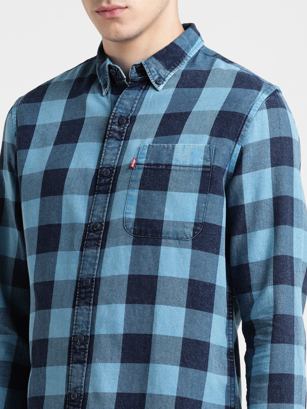Men's Checked Slim Fit Shirt - 1b68ce30-aeea-4339-a378-9647d635d077 View