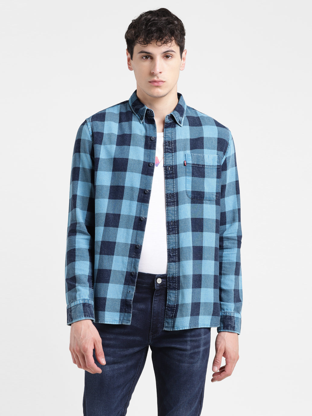 Men's Checked Slim Fit Shirt - a60883d4-3427-43ae-883d-8869c772623a View