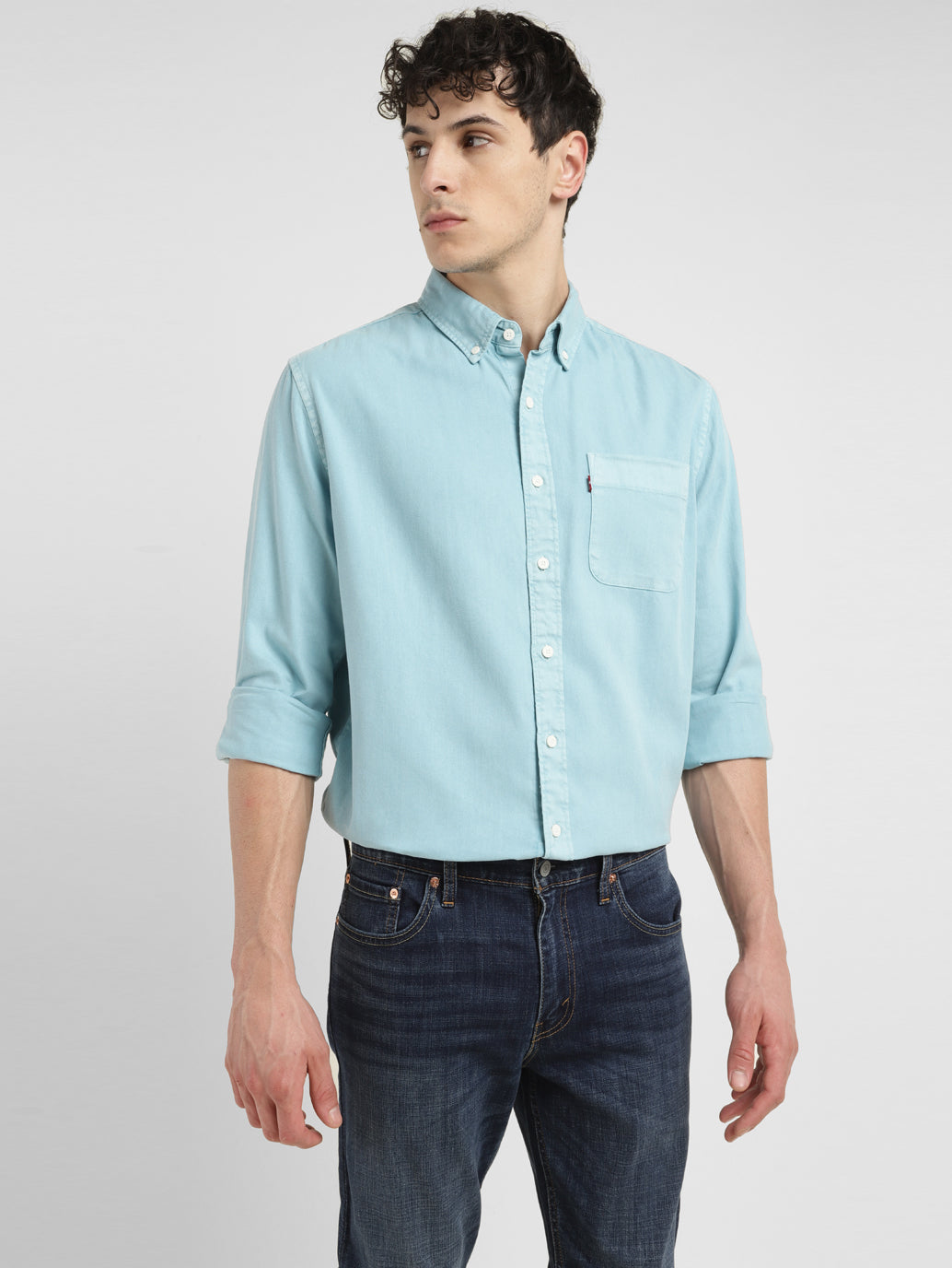 Men's Solid Slim Fit Shirt - 1ce8c5a0-d565-4e2d-a2eb-c9910d411591 View