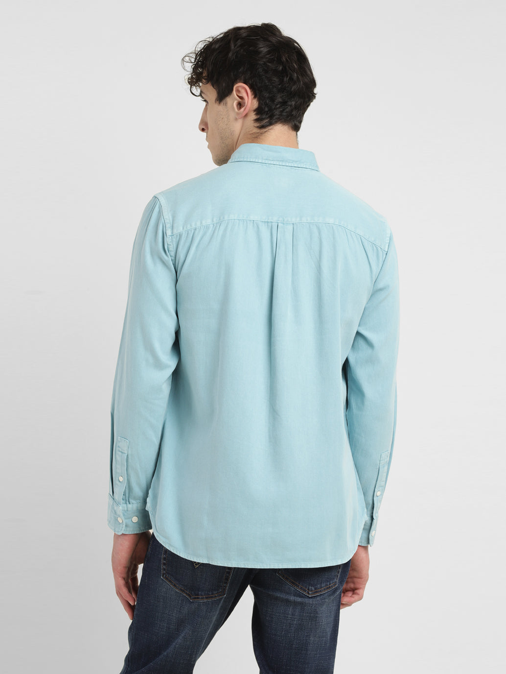 Men's Solid Slim Fit Shirt - 37738b11-ae4c-4f4a-a34e-b28cd4c6b837 View