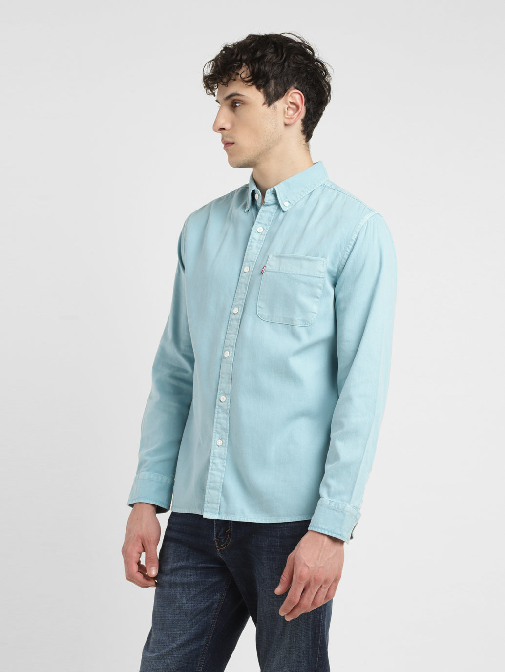 Men's Solid Slim Fit Shirt - 8013b652-85ed-41c4-9e4a-28ab6a54caa9 View