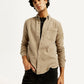 Men's Solid Overdyed Slim Fit Shirt - Elevated View