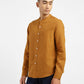 Men's Solid Regular Fit Linen Shirt Orange - 0510e7df-9bf7-4031-9ae4-c33d9b493899 View