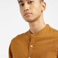 Men's Solid Regular Fit Linen Shirt Orange - 8b4a17cb-9d81-48da-b012-e1ee0a160b08 View