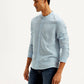 Men's Solid Slim Fit Linen Shirt - Side View