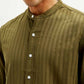 Men's Striped Slim Fit Shirt - Detail View