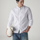 Men's Solid Slim Fit Oxford Shirt - Styleshot View