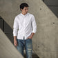 Men's Solid Slim Fit Oxford Shirt - Lifestyle View