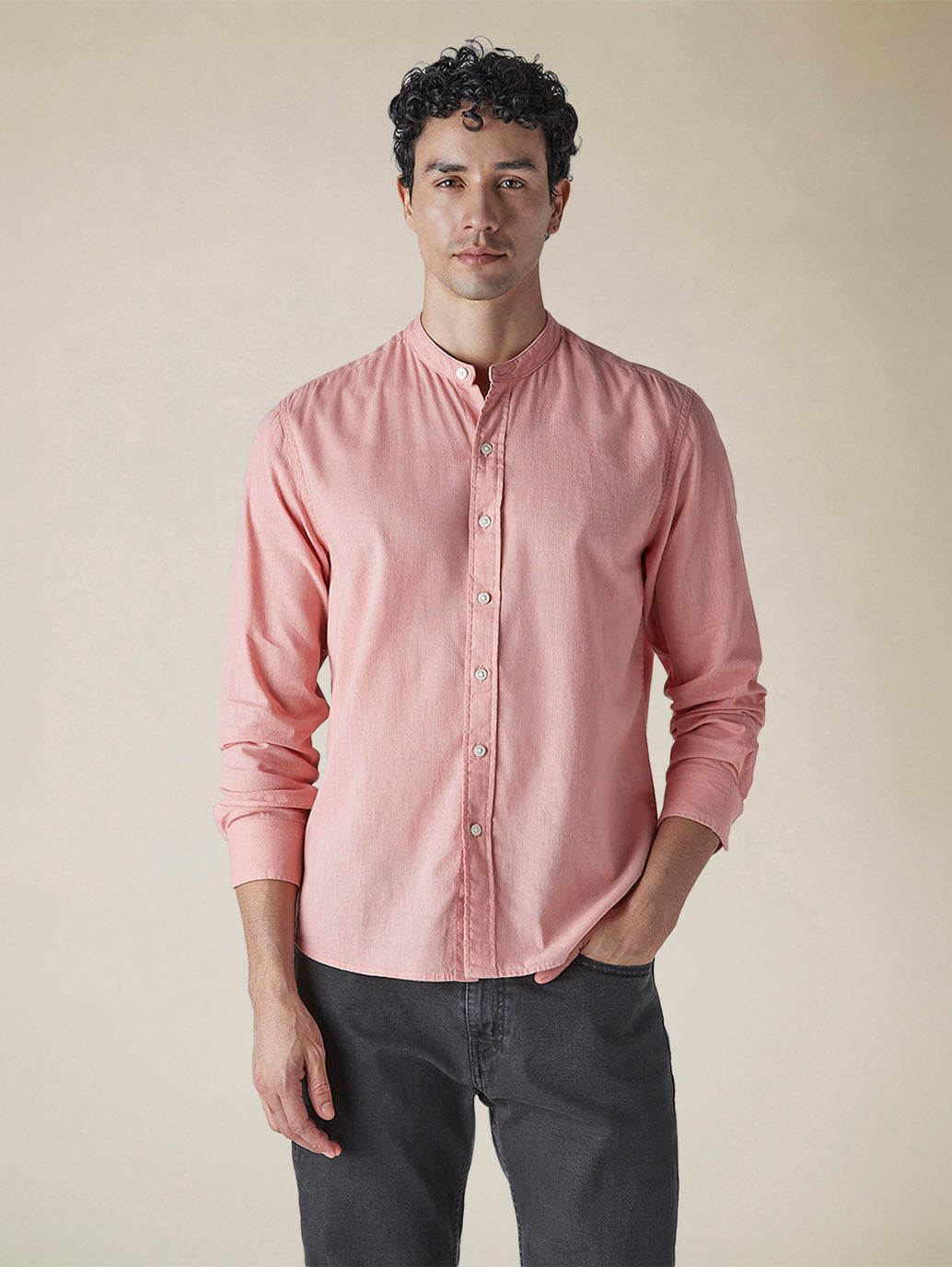 Men's Solid Slim Fit Linen Shirt - d609c184-7c10-4bcb-9a5c-f0f740705ddc View