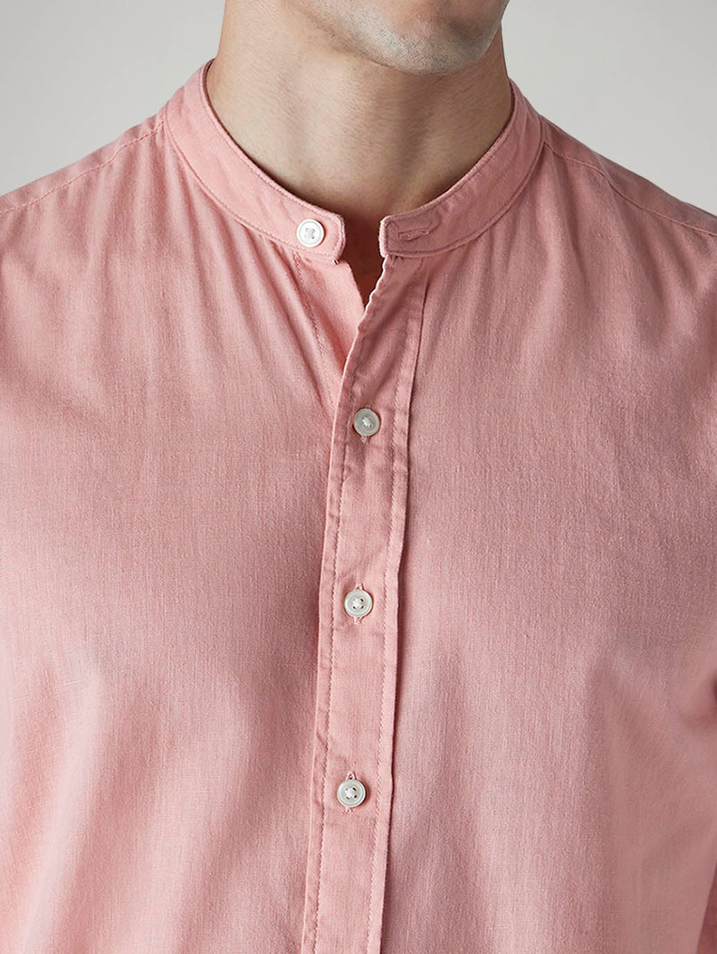 Men's Solid Slim Fit Linen Shirt - 20 View