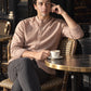 Men's Solid Slim Fit Linen Shirt - Lifestyle View