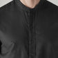 Men's Solid Slim Fit Oxford Shirt - Detail View