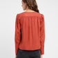 Women's Solid V Neck Top Red - e8f3eaac-bd9b-4ff5-a933-3563e187ea71 View