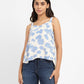 Women's Floral Print Sweet Heart Neck Top - eb2b3b29-e4cd-4952-982c-a558ab2827e4 View