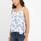Women's Floral Print Sweet Heart Neck Top - 4f901542-6486-426f-89e6-195088648288 View