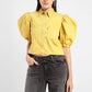 Women's Solid Spread Collar Shirt Yellow - 1fcce6f0-7c21-4904-9bfd-f9b39f329f93 View