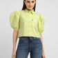Women's Solid Spread Collar Shirt - 28eb71cd-f688-464a-a341-dd4409aa1429 View