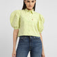 Women's Solid Spread Collar Shirt - 317fce04-12ac-4959-851d-f1cc331005a5 View