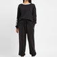Women's Mid Rise Black Regular Fit Joggers - 6a83d731-acc4-40dc-870d-f72ce1a27db5 View