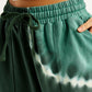 Women's Mid Rise Green Regular Fit Joggers - Detail View