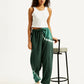 Women's Mid Rise Green Regular Fit Joggers - Styleshot View