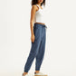 Women's Mid Rise Blue Joggers - Side View