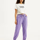 Women's Mid Rise Purple Joggers - Styleshot View