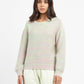 Women's Self Design Beige Crew Neck Sweatshirt - 5f2a85f6-faee-445e-9e71-9137f36ac832 View