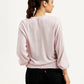 Women's Solid Crew Neck Sweater - Back View