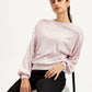 Women's Solid Crew Neck Sweater - Styleshot View