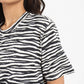 Women's Animal Print Crew Neck T-shirt - 01f2d3aa-f852-4686-8926-1b666d254075 View
