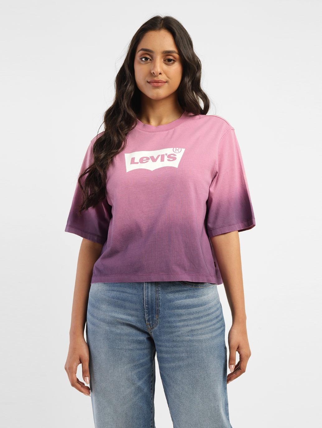 Women's Ombre Loose Fit T-shirt - c6085b53-2045-418b-b3f5-20dc6d40dfea View