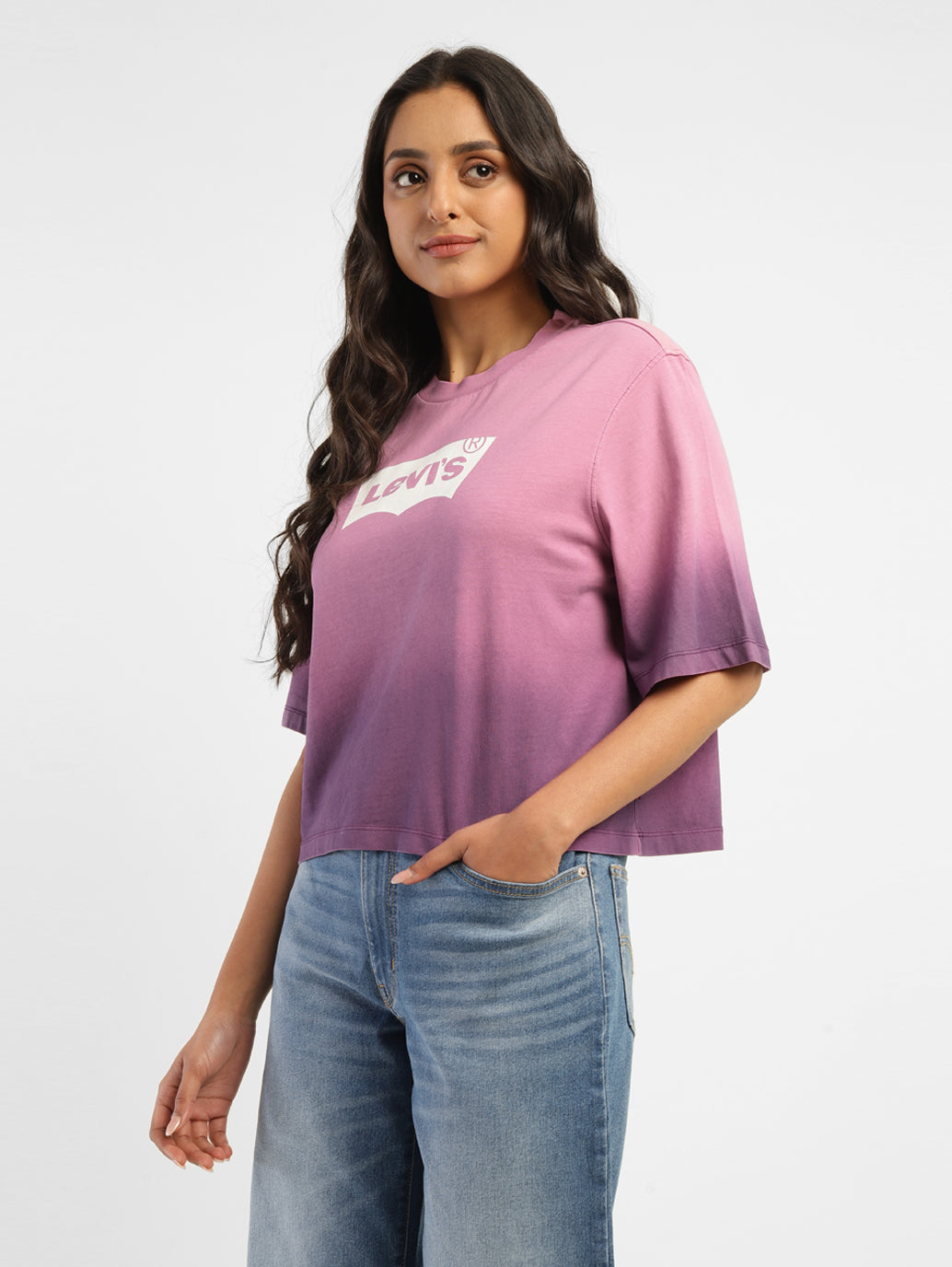 Women's Ombre Loose Fit T-shirt - 20536852-3f31-402d-adbf-85985fb6f829 View
