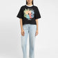 Women's Graphic Print Boxy T-Shirt - StyleShot View