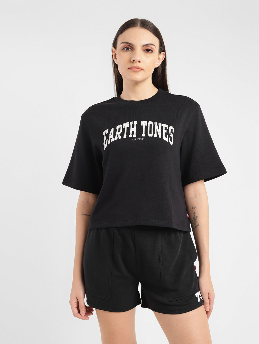 Women's Typographic Print Boxy T-Shirt - 9e637739-f9a2-4004-8887-0cc824073f82 View