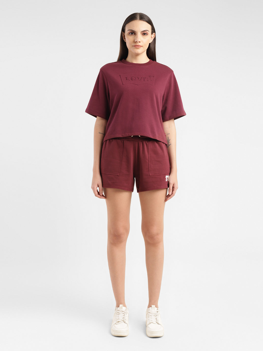 Women's Brand Logo Boxy T-Shirt - 72d2bea8-2be0-4bb6-b3bc-882a274b26e4 View