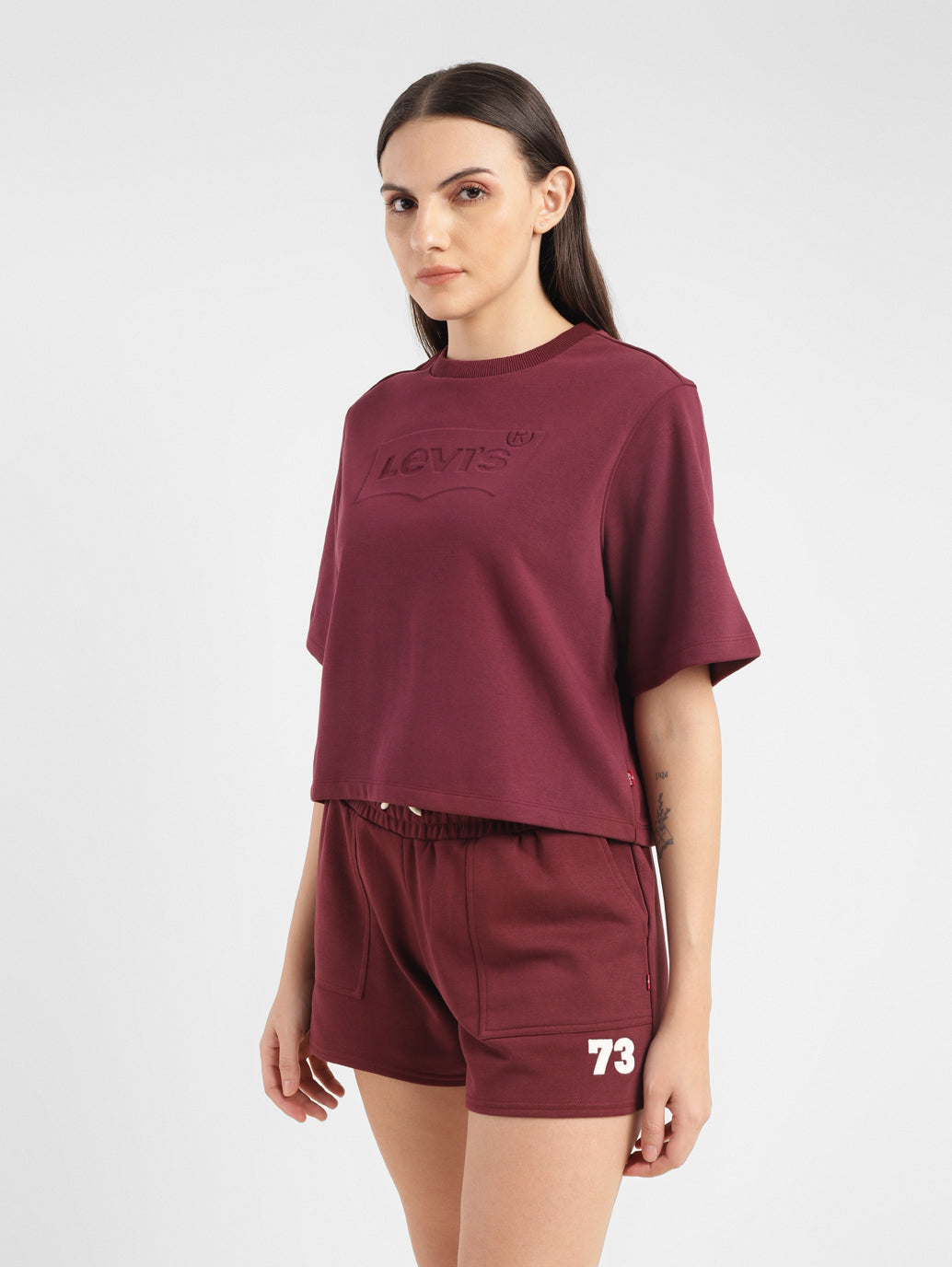 Women's Brand Logo Boxy T-Shirt - 5e376b82-d8df-43a9-a75c-136f6f03ef2e View
