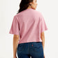 Women's Graphic Print Boxy T-shirt - Back View