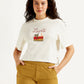 Women's Graphic Print Boxy T-shirt - Front View