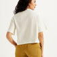 Women's Graphic Print Boxy T-shirt - Back View