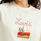 Women's Graphic Print Boxy T-shirt - Detail View