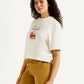 Women's Graphic Print Boxy T-shirt - Side View