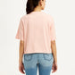 Women's Typographic Print Relaxed Fit T-shirt - Back View